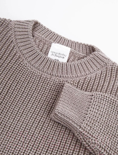 Изображение товара Джемпер для малышей Amarobaby Pure Love Buddy / AB-OD23-PLB26/12-98 (р.98, коричневый)