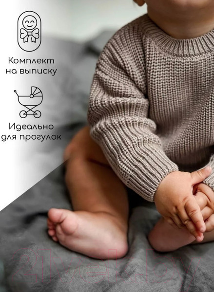 Изображение товара Джемпер для малышей Amarobaby Pure Love Buddy / AB-OD23-PLB26/12-98 (р.98, коричневый)
