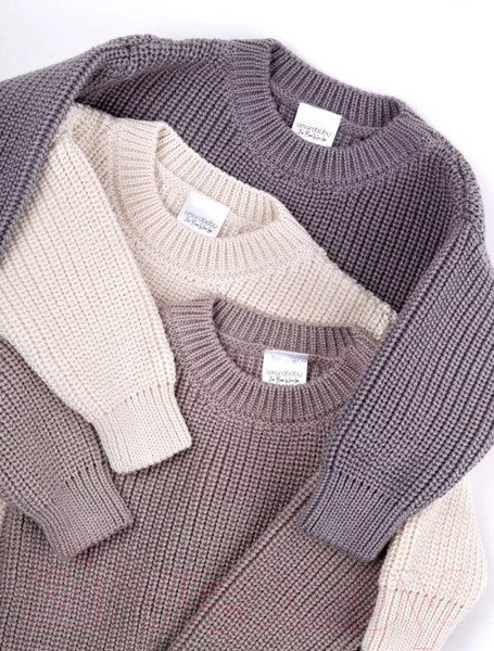 Изображение товара Джемпер для малышей Amarobaby Pure Love Buddy / AB-OD23-PLB26/11-92 (серый, р.92)