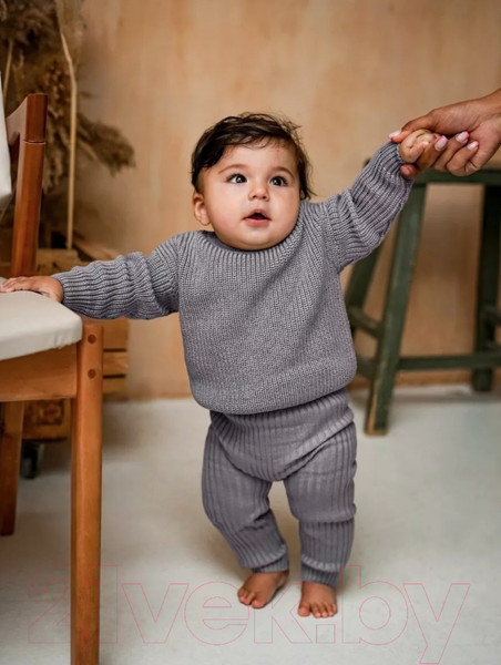 Изображение товара Джемпер для малышей Amarobaby Pure Love Buddy / AB-OD23-PLB26/11-92 (серый, р.92)