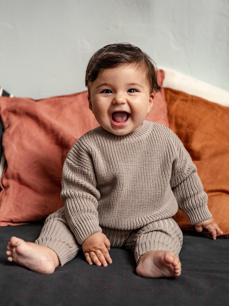 Изображение товара Штаны для малышей Amarobaby Pure Love Comfy / AB-OD23-PLС6/12-98 (коричневый, р.98)