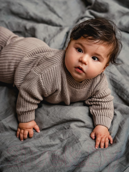 Изображение товара Штаны для малышей Amarobaby Pure Love Comfy / AB-OD23-PLС6/12-98 (коричневый, р.98)