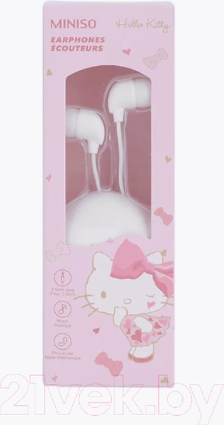 Изображение товара Наушники-гарнитура Miniso Hello Kitty 0555