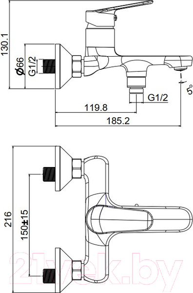 Изображение товара Смеситель Ekko EM3293