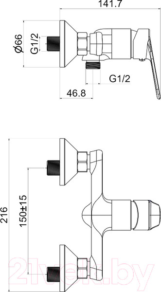 Изображение товара Смеситель Ekko EM9093