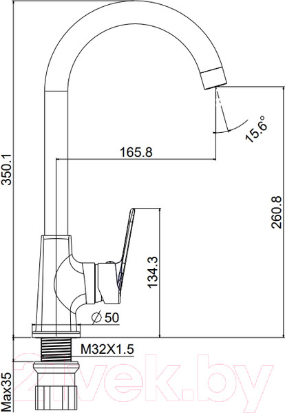 Изображение товара Смеситель Ekko EM4093
