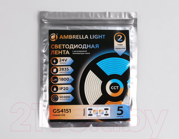 Изображение товара Светодиодная лента Ambrella GS4151