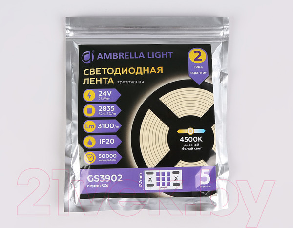 Изображение товара Светодиодная лента Ambrella GS3902