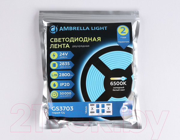 Изображение товара Светодиодная лента Ambrella GS3703