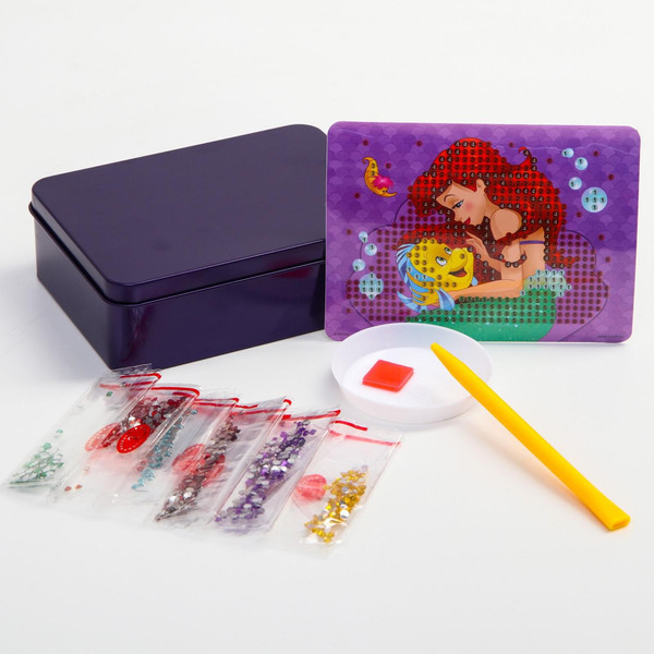 Изображение товара Набор алмазной вышивки Disney Шкатулка. Принцессы. Ариэль / 5504062