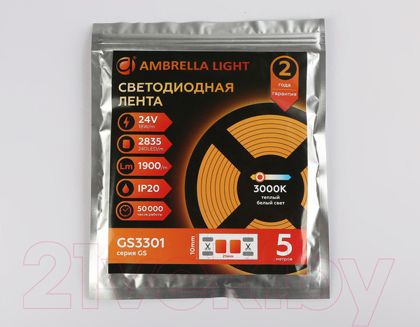 Изображение товара Светодиодная лента Ambrella GS3301