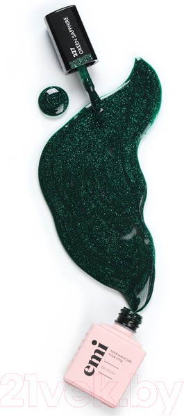 Изображение товара Гель-лак для ногтей E.Mi E.MiLac NY Зеленый сапфир №327 (9мл)