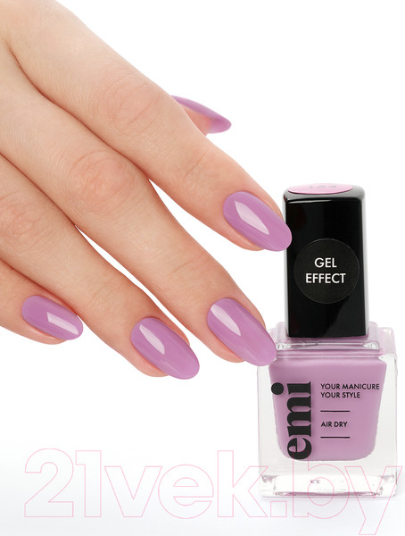 Изображение товара Лак для ногтей E.Mi Ультрастойкий Gel Effect Безмятежный рассвет №154 (9мл)