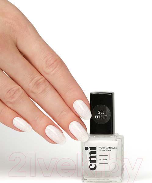 Изображение товара Лак для ногтей E.Mi Ультрастойкий Gel Effect Жемчужная россыпь №167 (9мл)