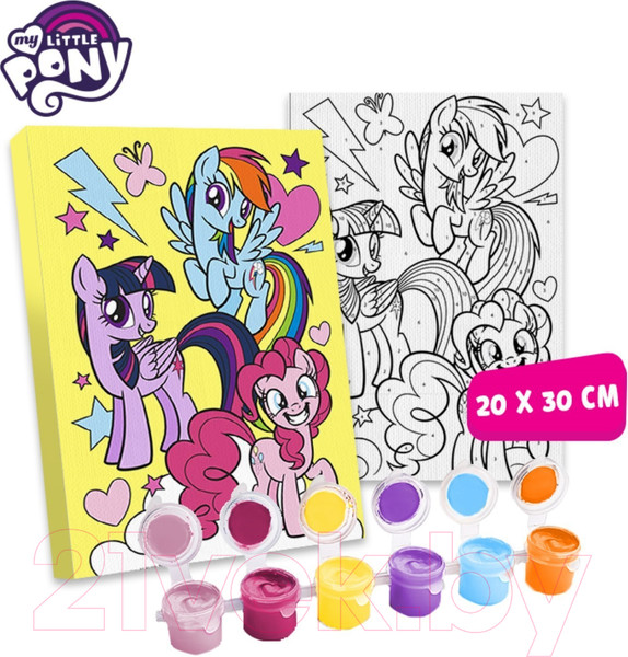 Изображение товара Картина по номерам Hasbro My Little Pony. Друзья / 5199071