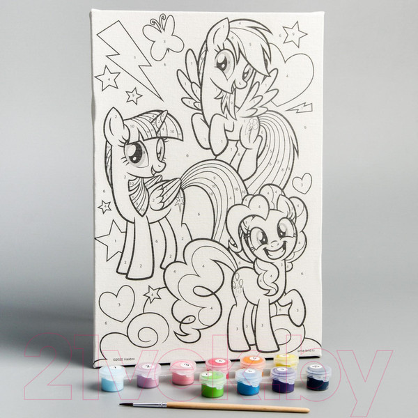 Изображение товара Картина по номерам Hasbro My Little Pony. Друзья / 5199071