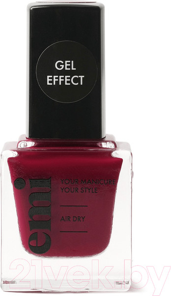 Изображение товара Лак для ногтей E.Mi Ультрастойкий Gel Effect Императорский красный №029 (9мл)