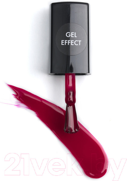Изображение товара Лак для ногтей E.Mi Ультрастойкий Gel Effect Малиновый красный №032 (9мл)