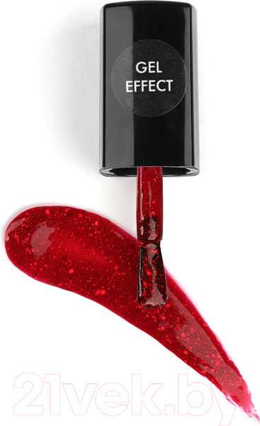 Изображение товара Лак для ногтей E.Mi Ультрастойкий Gel Effect Пылкий взгляд №185 (9мл)