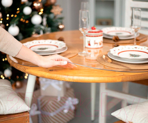 Изображение товара Пленка защитная для стола Stolstyle ПВХ Круг 75см 1.8мм (глянцевый)