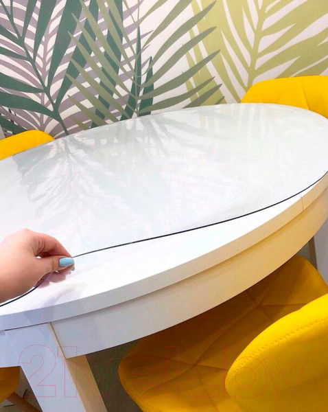 Изображение товара Пленка защитная для стола Stolstyle ПВХ Круг 99см 1.8мм (глянцевый)