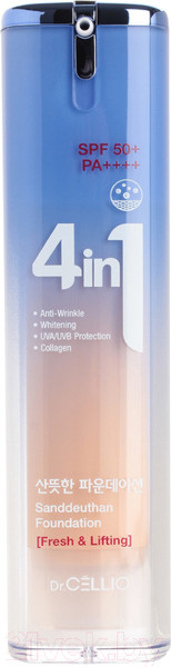 Изображение товара Тональный крем Dr. Cellio Dr.G50 4 In 1 Foundation Sanddeuthan тон 21 Light Beige
