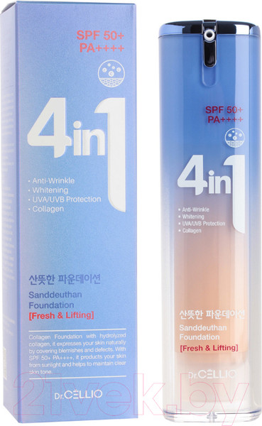 Изображение товара Тональный крем Dr. Cellio Dr.G50 4 In 1 Foundation Sanddeuthan тон 21 Light Beige