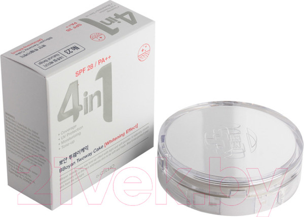 Изображение товара Пудра компактная Dr. Cellio Dr.G50 4 In 1 Bboyan Twowaycake Whitening тон 23 (с запасным блоком)