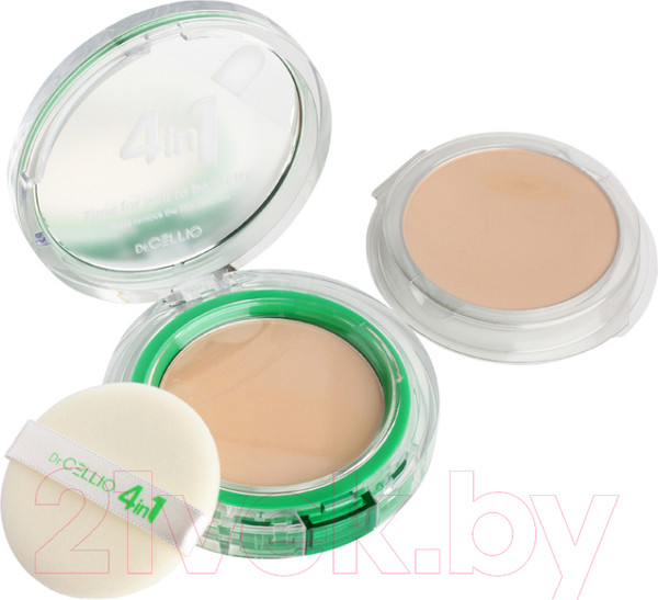 Изображение товара Пудра компактная Dr. Cellio Dr.G50 4 In 1 Dodo Twowaycake Whitening тон 21 (с запасным блоком)