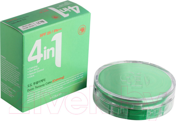Изображение товара Пудра компактная Dr. Cellio Dr.G50 4 In 1 Dodo Twowaycake Whitening тон 21 (с запасным блоком)