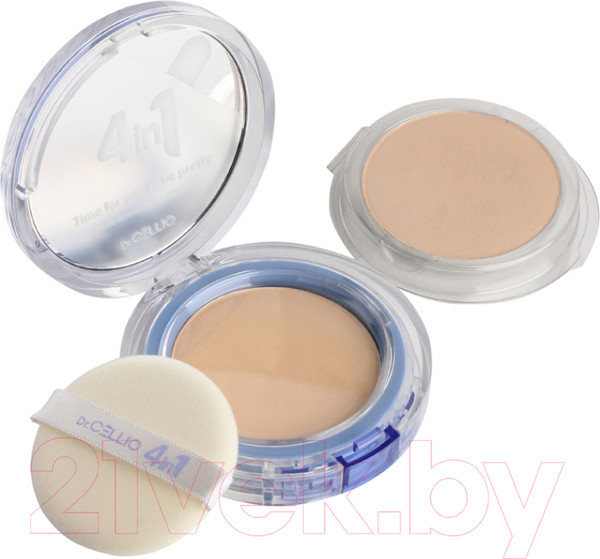 Изображение товара Пудра компактная Dr. Cellio Dr.G50 4 In 1 Sanddeuthan Twowaycake Whitening тон 23 (с запасным блоком)