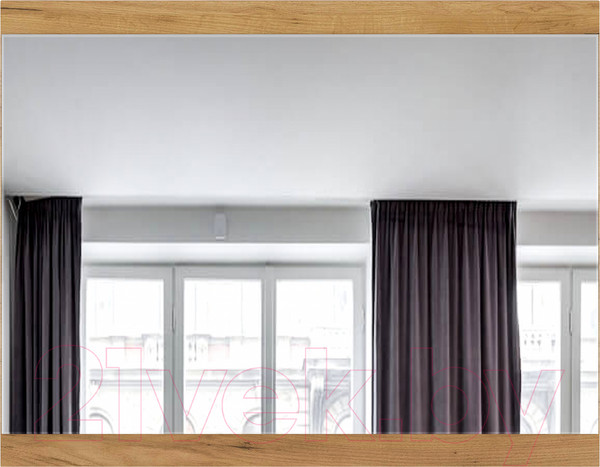 Изображение товара Зеркало Памир Гретта 900 (крафт золотой/белый)