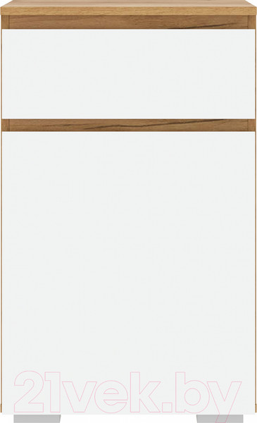 Изображение товара Тумба Памир Гретта 1С1Я (крафт золотой/белый)