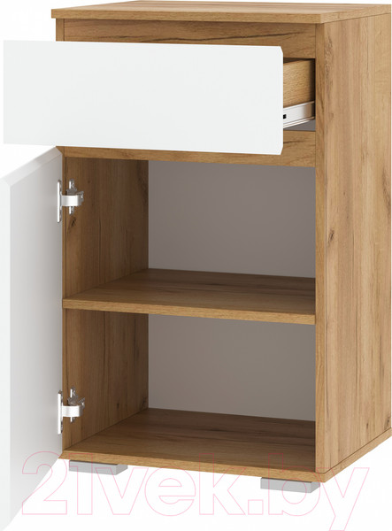 Изображение товара Тумба Памир Гретта 1С1Я (крафт золотой/белый)