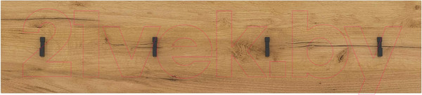 Изображение товара Вешалка для одежды Памир Гретта 900 с крючками (крафт золотой/белый)