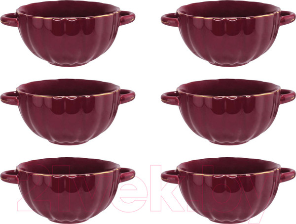 Изображение товара Набор чаш бульонных Lenardi Multicolor 133-380 (6шт)