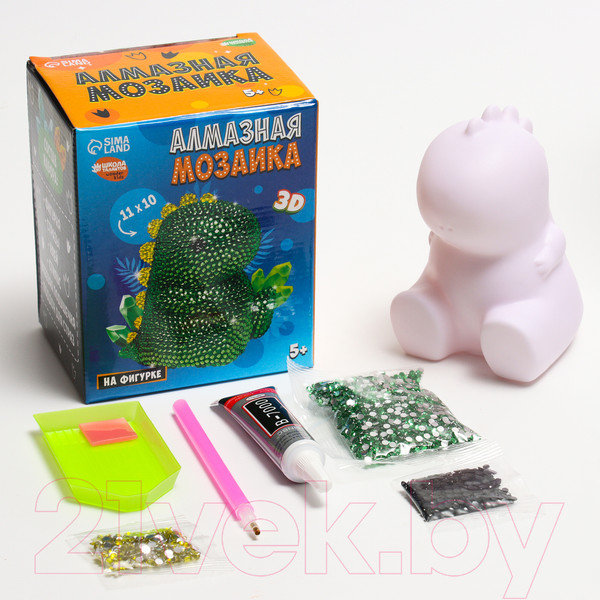 Изображение товара Набор алмазной вышивки Школа талантов На фигурке. Динозавр / 9913205