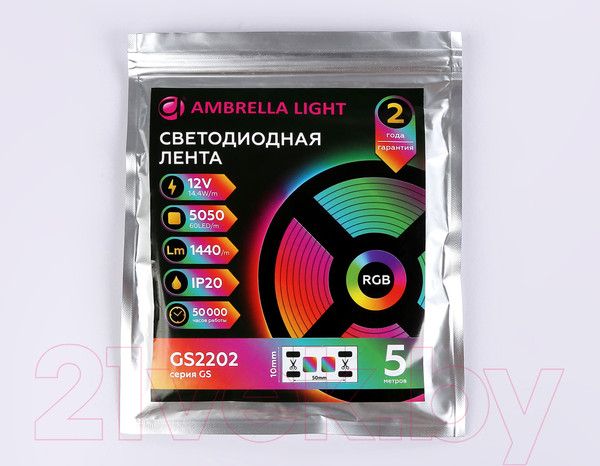 Изображение товара Светодиодная лента Ambrella GS2202