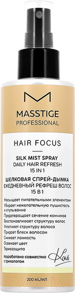 Изображение товара Спрей для укладки волос Masstige Hair Focus шелковая спрей-дымка (200мл)