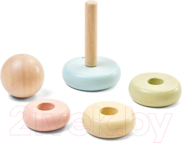 Изображение товара Развивающий игровой набор Plan Toys Пирамидка Кольца / 5380