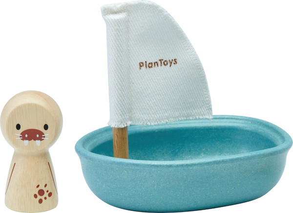 Изображение товара Игровой набор Plan Toys Лодка и пингвин / 5810