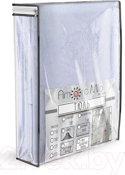 Изображение товара Гардина Amore Mio Жаккардовый M 3103 300x140 / 91600 (белый)