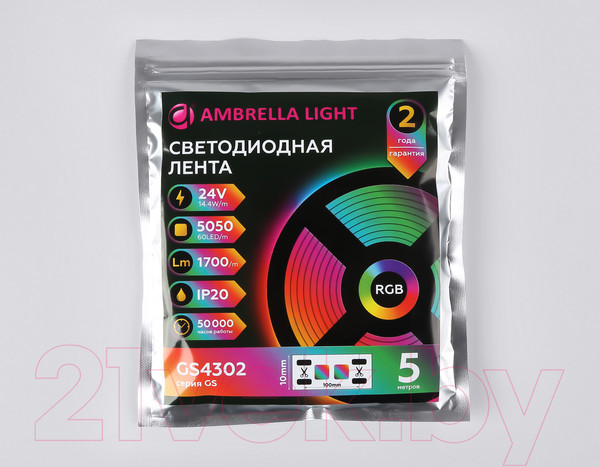 Изображение товара Светодиодная лента Ambrella GS4302