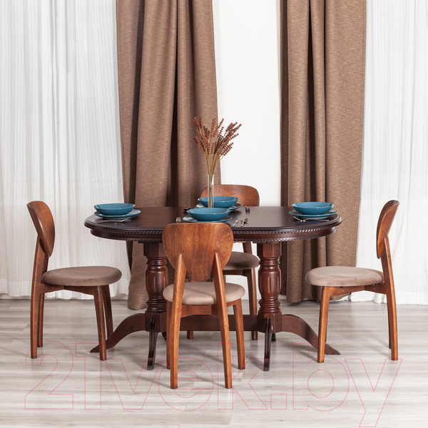 Изображение товара Стул Tetchair Diamante мягкое сиденье (коричневый/Tenerife Mocco)