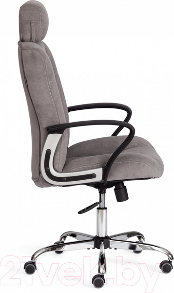 Изображение товара Кресло офисное Tetchair Oxford хром/флок (серый)