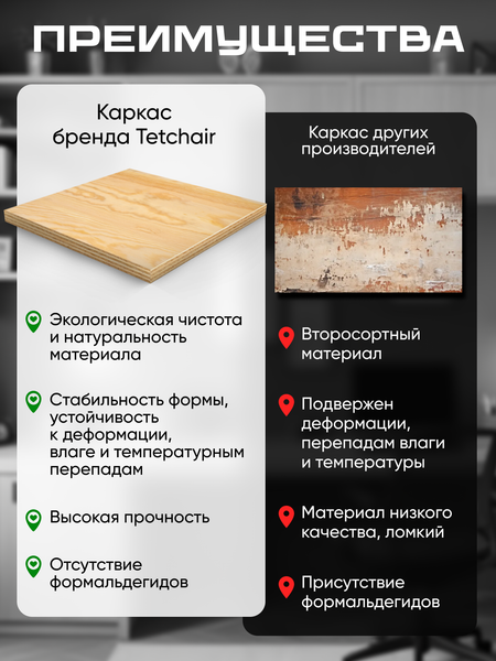 Изображение товара Кресло офисное Tetchair Staff флок (серый, 29/W-12)