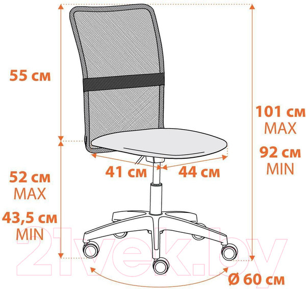 Изображение товара Кресло офисное Tetchair Start кожзам (черный, 36-6/W-11)