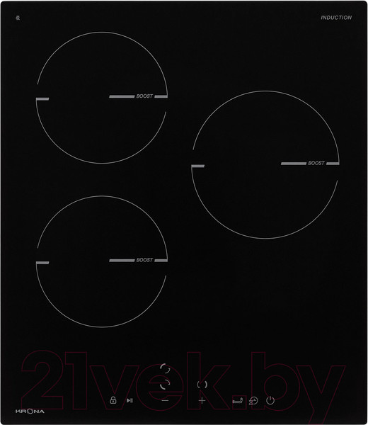 Изображение товара Индукционная варочная панель Krona Magier 45 BL 3BTK / КА-00005760