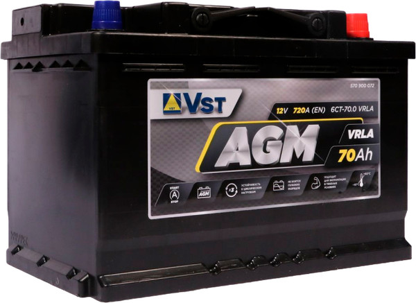 Изображение товара Автомобильный аккумулятор VST 570900072 (70 А/ч)