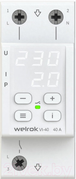 Изображение товара Реле напряжения Welrok VI-40 (белый)